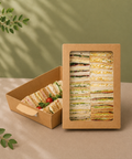 Platter Box with Window 38.5x26x8.5cm | Professional Catering Box | Display Food Container - Canape King