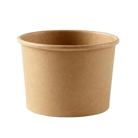 8oz White Paper Soup Container 9x6cm | Eco-Friendly Food Container | Sustainable Takeaway Bowl