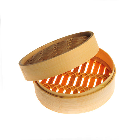 Round Wooden Steam Basket | Natural Food Steamer | Eco-Friendly Cooking Basket
