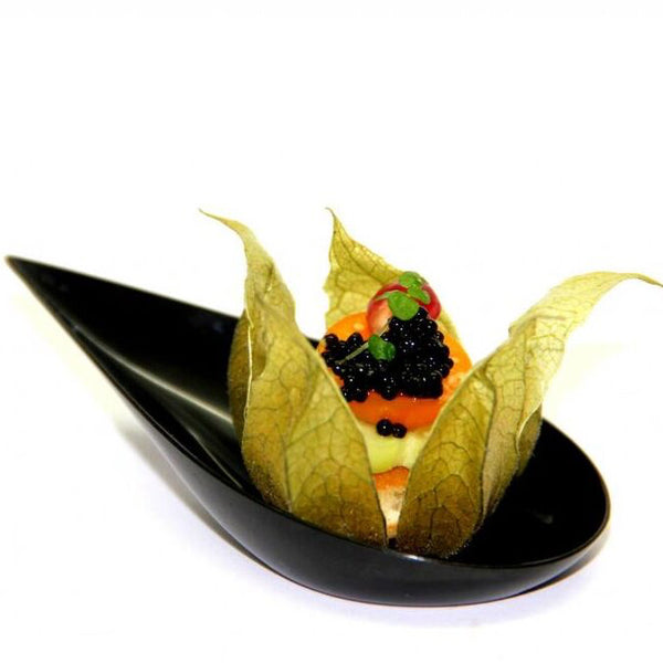 Plastic Teardrop Dish | Elegant Appetizer & Tasting Dishes | Reusable Mini Party & Catering Serveware - Canape King