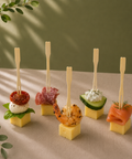 Bamboo Buffet Forks 9cm | Eco-Friendly Mini Forks | Sustainable Catering Utensils - Canape King
