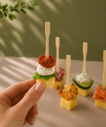 Bamboo Buffet Forks 9cm | Eco-Friendly Mini Forks | Sustainable Catering Utensils - Canape King