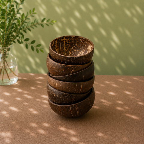 Natural Coconut Bowls 7-12cm | Reusable Eco-Friendly Bowls | Sustainable Serveware - Canape King