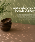 Natural Coconut Bowls 7-12cm | Reusable Eco-Friendly Bowls | Sustainable Serveware - Canape King