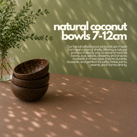 Natural Coconut Bowls 7-12cm | Reusable Eco-Friendly Bowls | Sustainable Serveware - Canape King