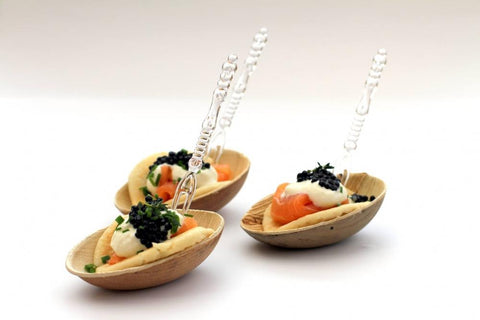 Crystal Pick Fork 11cm | Reusable Clear or Black Plastic Forks - Canape King