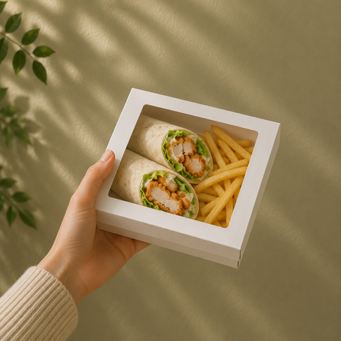 Premium Brown Kraft Boxes with Lid | Eco-Friendly Food Containers | Sustainable Takeaway Boxes - Canape King