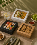 Premium Brown Kraft Boxes with Lid | Eco-Friendly Food Containers | Sustainable Takeaway Boxes - Canape King