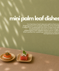 Mini Palm Leaf Dishes | Square & Round Eco-Friendly Bowls | Perfect for Dips & Appetizers - Canape King