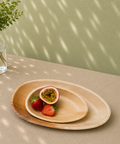 Oval Palm Leaf Plates | Eco-Friendly Disposable Plates | 2 Elegant Sizes - Canape King