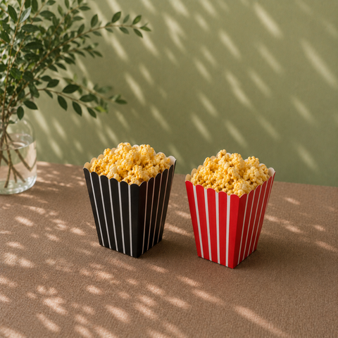 Mini Food Boxes 7cm | Cute Popcorn Cartons | Party Snack Containers - Canape King