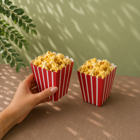 Mini Food Boxes 7cm | Cute Popcorn Cartons | Party Snack Containers - Canape King