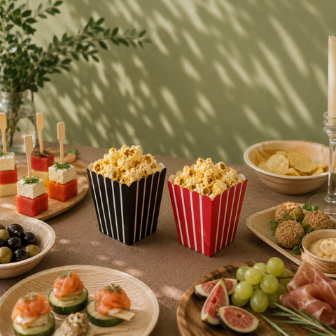Mini Food Boxes 7cm | Cute Popcorn Cartons | Party Snack Containers - Canape King