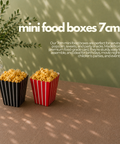Mini Food Boxes 7cm | Cute Popcorn Cartons | Party Snack Containers - Canape King