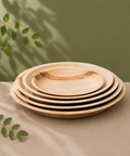 Round Palm Leaf Plates 15-30cm | Premium Eco-Friendly Disposable Plates | 6 Sizes - Canape King