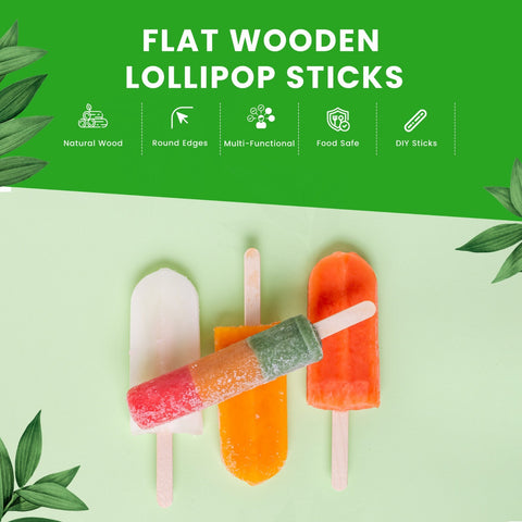 Wooden Lolly Sticks | Professional Craft Sticks | Multi-Purpose Food Grade