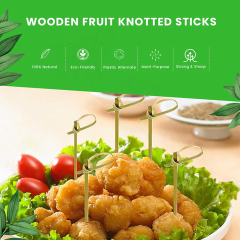 Musubi Loop Bamboo Skewers | 9cm-18cm Natural Skewers | Professional Japanese Style