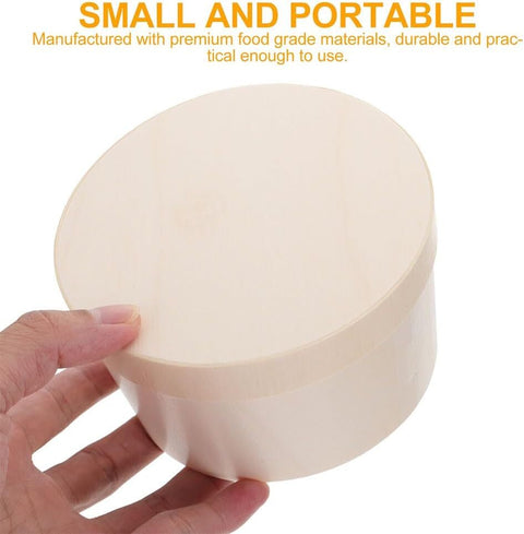 Small Round Wood Gift Boxes | Eco-Friendly Display Containers | Natural Presentation Boxes