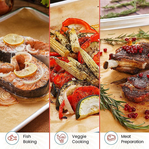 Greaseproof Paper Food Wrap | Brown or White | Professional Food Service