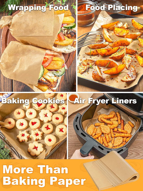 Greaseproof Paper Food Wrap | Brown or White | Professional Food Service