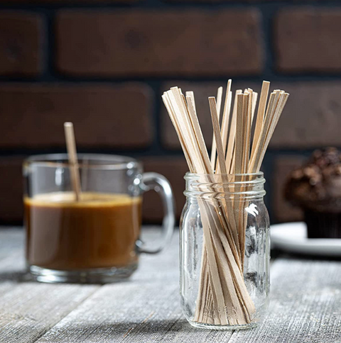 Wooden Square Stirrer Sticks 14cm | Professional Drink Stirrers | Multi-Purpose Pop Sticks