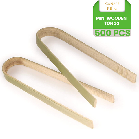 Natural Bamboo Tongs | Eco-Friendly Serving Tongs | Sustainable Food Service Tools