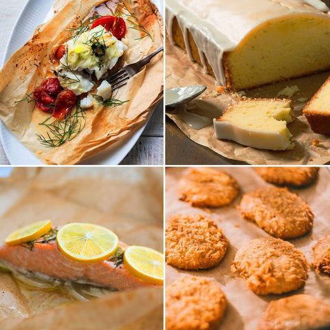 Greaseproof Paper Food Wrap | Brown or White | Professional Food Service