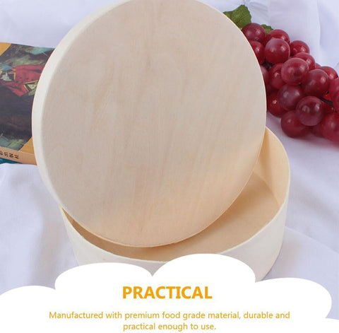 Small Round Wood Gift Boxes | Eco-Friendly Display Containers | Natural Presentation Boxes