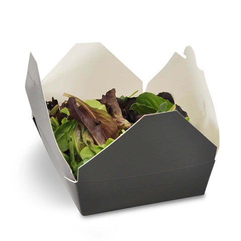 Black Rectangle Containers | Leak-Proof Food Boxes | Professional Take-Away Containers