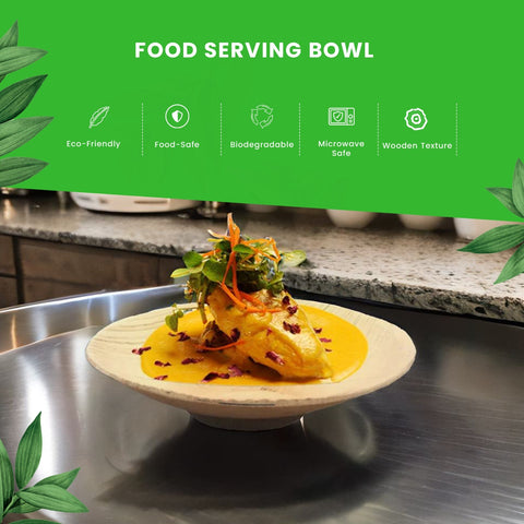 Small Palm Leaf Dishes & Bowls | Eco-Friendly Mini Bowls | Perfect for Dips & Appetizers