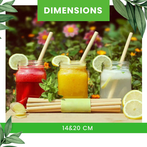 Natural Reed Drinking Straws | Eco-Friendly Cocktail Straws | 100pcs Sustainable Straws