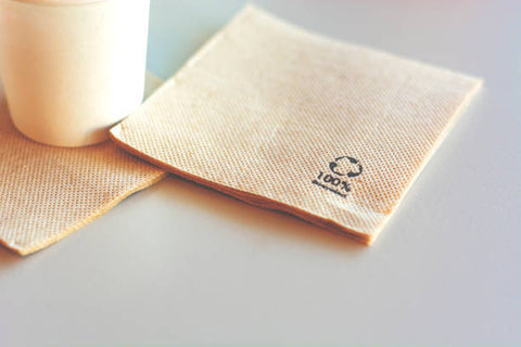 Eco-Friendly Cocktail Napkins | 2-Ply Sustainable Napkins | Biodegradable Bar Service