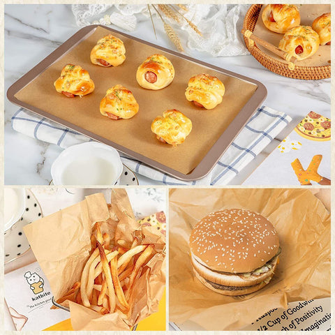 Greaseproof Paper Food Wrap | Brown or White | Professional Food Service