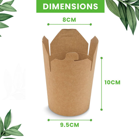 Round Take-Away Boxes | Eco-Friendly Food Containers | Small Portion Boxes