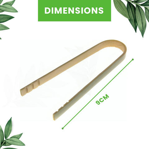 Natural Bamboo Tongs | Eco-Friendly Serving Tongs | Sustainable Food Service Tools