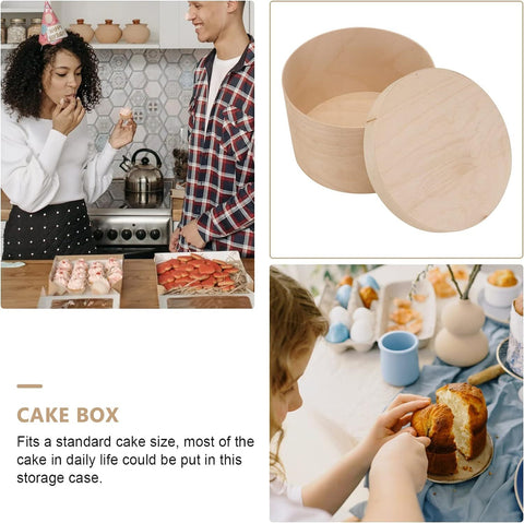 Small Round Wood Gift Boxes | Eco-Friendly Display Containers | Natural Presentation Boxes