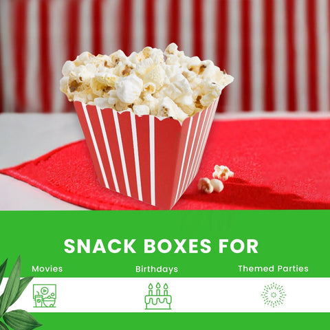Mini Food Boxes 7cm | Cute Popcorn Cartons | Party Snack Containers