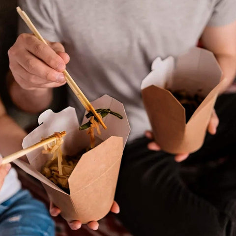 Round Take-Away Boxes | Eco-Friendly Food Containers | Small Portion Boxes