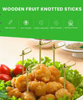 Musubi Bamboo Knot Skewers | Cocktail Sticks with Looped Knot Mini Toothpicks - Canape King