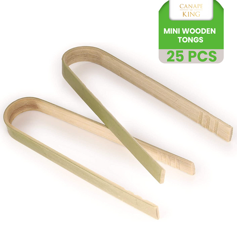 Natural Bamboo Tongs | Eco-Friendly Serving Tongs | Sustainable Food Service Tools