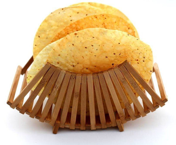 Bamboo Folding Baskets | Eco-Friendly Food Boats | Natural Asian-Style Serveware - Canape King