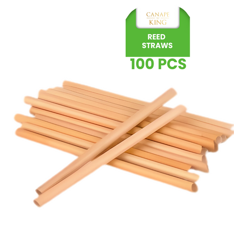 Natural Reed Drinking Straws | Eco-Friendly Cocktail Straws | 100pcs Sustainable Straws