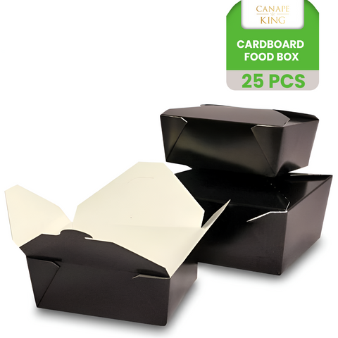 Black Rectangle Containers | Leak-Proof Food Boxes | Professional Take-Away Containers