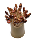 Decorative Wood Bead Sparkle Skewers - 100 pieces - Canape King