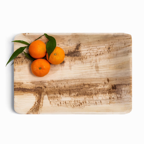 Rectangle Palm Leaf Platter (35 x 25cm)