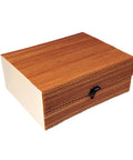 Luxury Bamboo Wooden Gift Box With Wrap Over Lid - Canape King