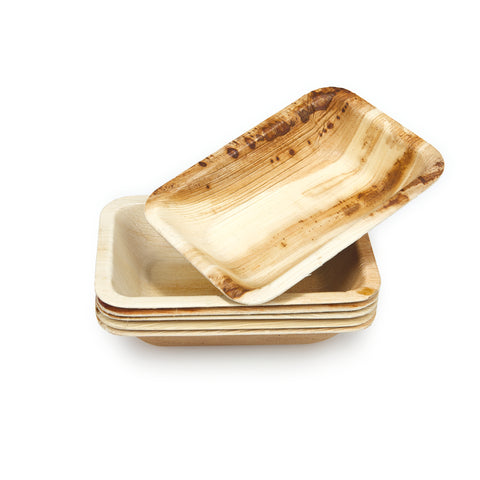 Rectangle Palm Leaf Plates & Platters | Eco-Friendly Disposable Tableware | 3 Sizes