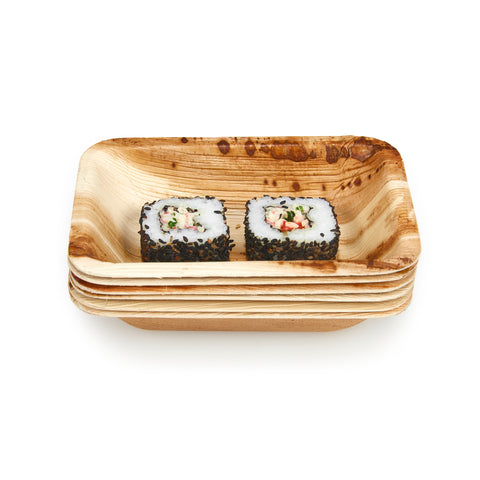 Rectangle Palm Leaf Plates & Platters | Eco-Friendly Disposable Tableware | 3 Sizes