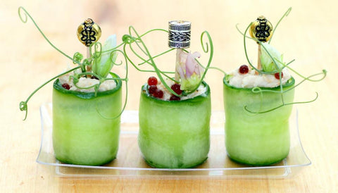 Unique Silver Antique Wooden Skewer (10cm) - 100 pieces - Canape King